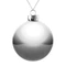 Шар елочный стеклянный Finery Gloss, 10 см, серебристый фото