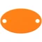 Оптом Шильдик металлический Alfa Oval, оранжевый для нанесения логотипа или надписи Шильдик металлический Alfa Oval, оранжевый фото