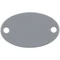 Оптом Шильдик металлический Alfa Oval, серый для нанесения логотипа или надписи Шильдик металлический Alfa Oval, серый фото