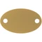 Шильдик металлический Alfa Oval, золотистый Шильдик металлический Alfa Oval, золотистый фото