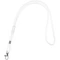 Шнурок для бейджа с карабином Tube Metal, белый фото
