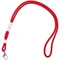 Шнурок для бейджа с карабином Tube Metal, красный фото