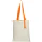 Шопер White Glow, 325 г/м², белый / оранжевый фото