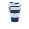 Оптом Складная силиконовая термокружка, синяя для нанесения логотипа или надписи Складная силиконовая термокружка, синяя фото