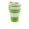 Оптом Складная силиконовая термокружка, зеленая для нанесения логотипа или надписи Складная силиконовая термокружка, зеленая фото