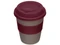 Стакан из бамбукового волокна Café, серый / бордовый фото