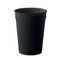 Стакан из переработанного пластика, 250 мл, черный фото
