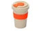 Стакан из пшеничного волокна Flava, бежевый / оранжевый фото