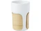 Стакан с бамбуковым холдером Fika, белый фото