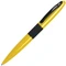 Ручка шариковая металлическая с зеркальной гравировкой B1 Streetracer, желтая / черная фото