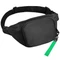 Сумка поясная Split To Go, черная / зеленая фото