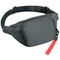 Сумка поясная Split To Go, серая / красная фото