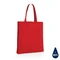 Сумка-шопер с плоским дном из переработанного хлопка XD Collection Impact, 145 г/м2, красная фото
