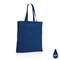 Сумка-шопер с плоским дном из переработанного хлопка XD Collection Impact, 145 г/м2, синяя фото