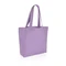 Сумка-шоппер из переработанного канваса XD Collection Impact, 240 г/м2, сиреневая фото