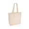 Сумка-шоппер из переработанного неокрашенного канваса с карманом XD Collection Impact, 240 г/м², бежевая фото