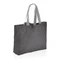 Сумка-шоппер из переработанного неокрашенного канваса XD Collection Impact, 240 г/м², темно-серая фото