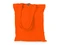 Сумка из хлопка с застежкой из экокожи Clip, 340 г/м2, оранжевая фото
