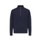 Свитшот на молнии Iqoniq Elgon из переработанного хлопка, 300 г/м², темно-синий фото