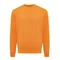 Свитшот из переработанного хлопка Iqoniq Etosha, 280 г/м², оранжевый фото