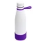 Термобутылка герметичная вакуумная Olivia To Go, белая / фиолетовая фото