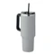 Термокружка с двойными стенками с герметичной крышкой и соломинкой, 1200 мл, серая фото