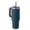 Термокружка с двойными стенками с герметичной крышкой и соломинкой, 1200 мл, синяя фото