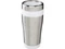 Термостакан Elwood, 410 мл, серебристый / белый фото