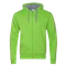 Толстовка мужская с капюшоном на молнии Stan 17, 280 гр/м2, ярко-зеленая фото