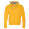 Толстовка мужская с капюшоном на молнии Stan 17, 280 гр/м2, желтая фото
