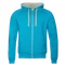 Толстовка мужская с капюшоном на молнии Stan 61, 260 гр/м2, бирюзовая фото