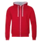 Толстовка мужская с капюшоном на молнии Stan 61, 260 гр/м2, красная фото