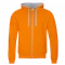 Толстовка мужская с капюшоном на молнии Stan 61, 260 гр/м2, оранжевая фото