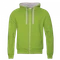 Толстовка мужская с капюшоном на молнии Stan 61, 260 гр/м2, ярко-зеленая фото
