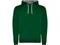 Толстовка мужская с капюшоном Roly Urban, зеленая / серая фото