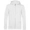 Толстовка на молнии с капюшоном унисекс BNC Organic, белая фото