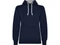 Толстовка с капюшоном женская Roly Urban, темно-синяя / серая фото