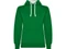 Толстовка с капюшоном женская Roly Urban, зеленая / белая фото