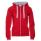 Толстовка женская с капюшоном на молнии Stan 61W, футер без начеса, красная фото