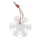 Украшение новогоднее Снежинка, белое фото