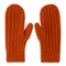 Варежки вязаные «Насвязи», оранжевые фото