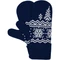 Варежки Teplo Elnik, синие / белые фото