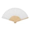 Оптом Веер из бамбука Fanny Paper, белый для нанесения логотипа или надписи Веер из бамбука Fanny Paper, белый фото
