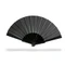 Веер из пластика, черный фото