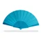 Веер из пластика, голубой фото
