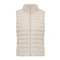 Жилет стеганый женский из переработанного полиэстера Iqoniq Meru, 70 гр/м2, бежевый фото