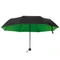 Оптом Зонт складной механический Glamour, зеленый / черный для нанесения логотипа или надписи Зонт складной механический Glamour, зеленый / черный фото