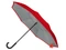 Зонт-трость наоборот Inversa, серый / красный фото