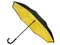 Зонт-трость наоборот полуавтомат Inversa, черный / желтый фото