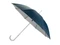 Зонт-трость полуавтомат «Майорка», темно-синий / серебристый фото